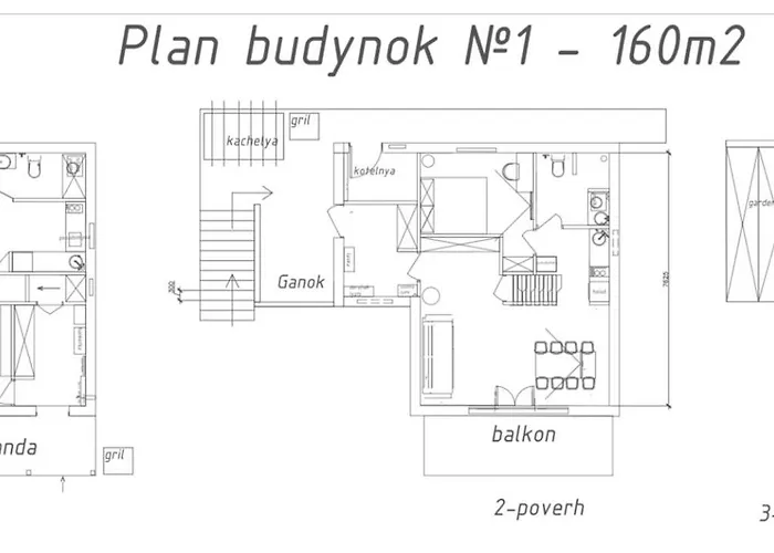 公寓 Freeman-1 триповерховий будинок для 12 гостей *